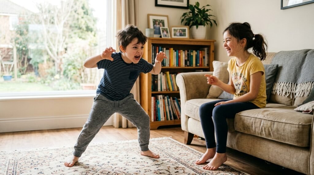 50 Indoor Games for Kids Without Equipment (No Toys Needed!)