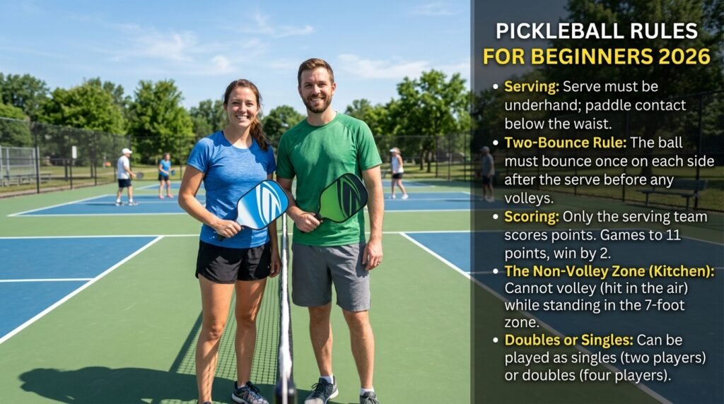 Pickleball Rules for Beginners 2026: